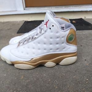 Jordan 13 white and gold